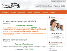 Tablet Screenshot of marcopolo-travel.pl